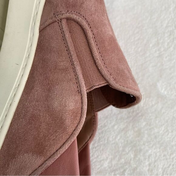 VINCE GARVEY SUEDE SLIP ON SNEAKERS WITH LEATHER FOLD DOWN BACK - Picture 7 of 12